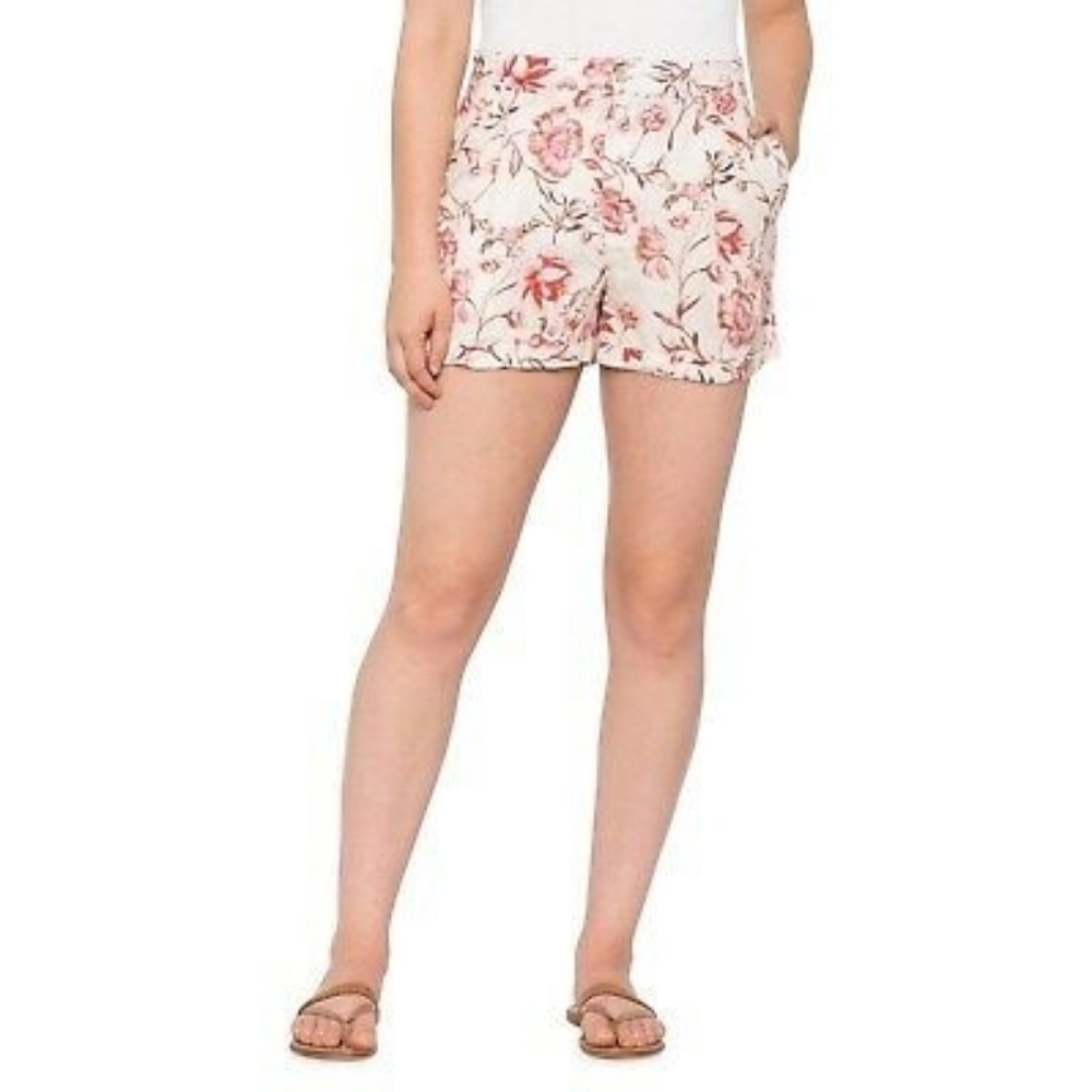 Cynthia Rowley Linen Floral Shorts, size 4